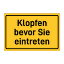 Klopfen bevor Sie eintreten