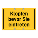 Klopfen bevor Sie eintreten