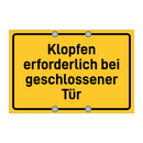 Klopfen erforderlich bei geschlossener Tür