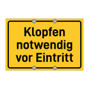 Klopfen notwendig vor Eintritt