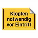 Klopfen notwendig vor Eintritt