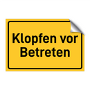 Klopfen vor Betreten