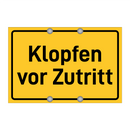 Klopfen vor Zutritt
