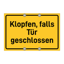 Klopfen, falls Tür geschlossen