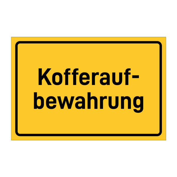 Kofferauf- bewahrung