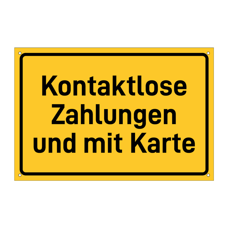 Kontaktlose Zahlungen und mit Karte