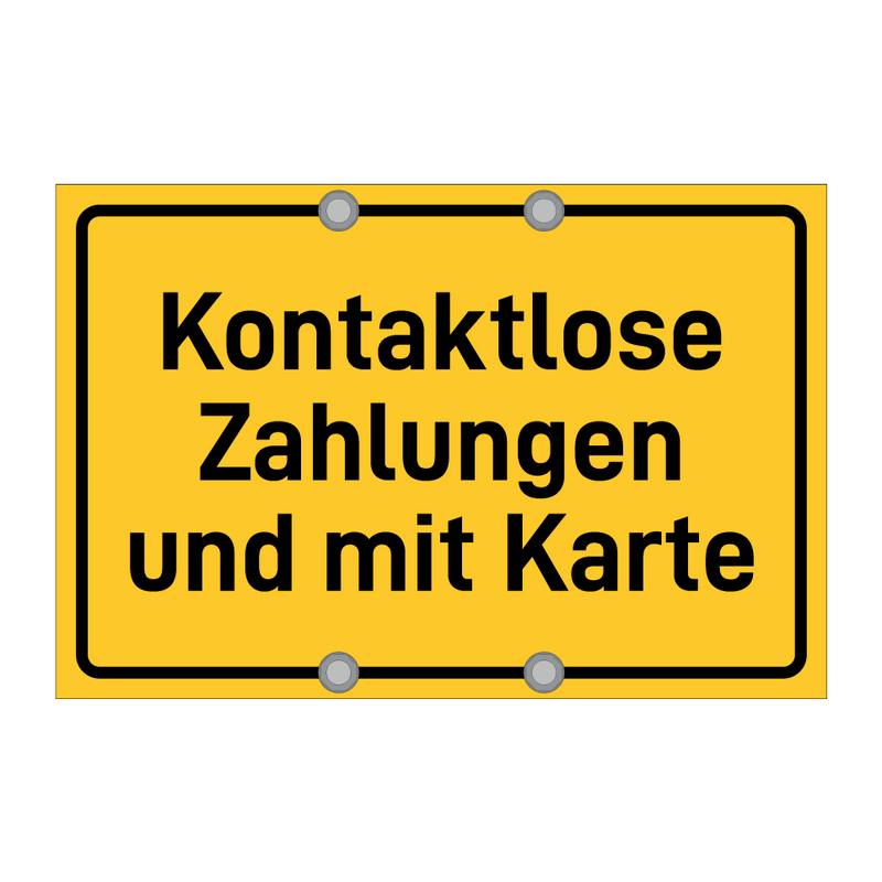 Kontaktlose Zahlungen und mit Karte
