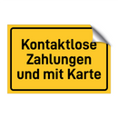 Kontaktlose Zahlungen und mit Karte