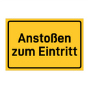 Anstoßen zum Eintritt & Anstoßen zum Eintritt & Anstoßen zum Eintritt & Anstoßen zum Eintritt