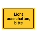 Licht ausschalten, bitte