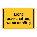 Licht ausschalten, wenn unnötig