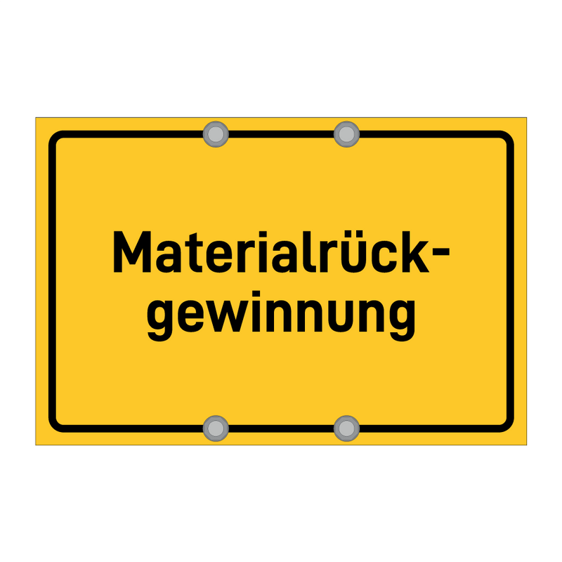 Materialrück- gewinnung