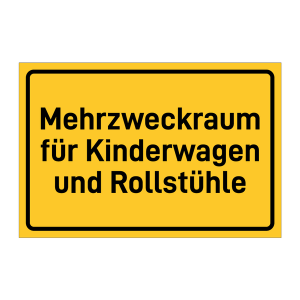 Mehrzweckraum für Kinderwagen und Rollstühle