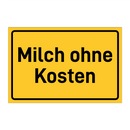 Milch ohne Kosten