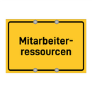 Mitarbeiter- ressourcen