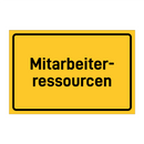 Mitarbeiter- ressourcen