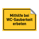 Mithilfe bei WC-Sauberkeit erbeten