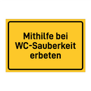 Mithilfe bei WC-Sauberkeit erbeten