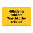 Mithilfe für saubere Waschküche erbeten