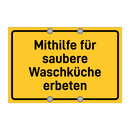 Mithilfe für saubere Waschküche erbeten