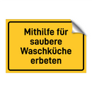 Mithilfe für saubere Waschküche erbeten
