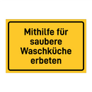 Mithilfe für saubere Waschküche erbeten