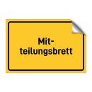 Mit- teilungsbrett