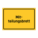 Mit- teilungsbrett