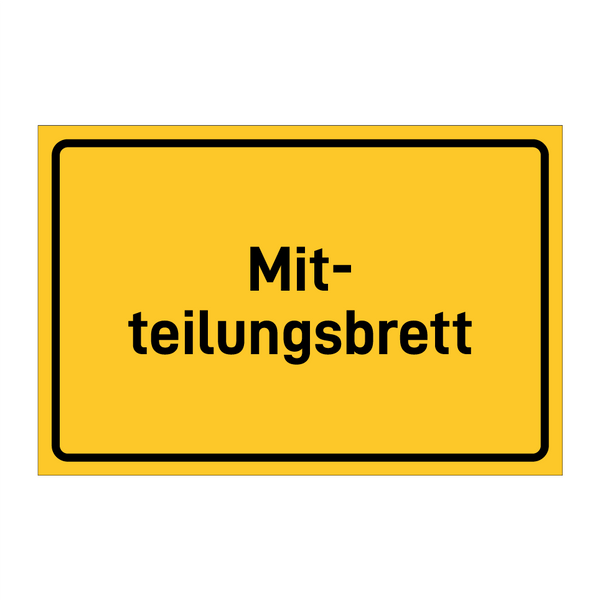 Mit- teilungsbrett