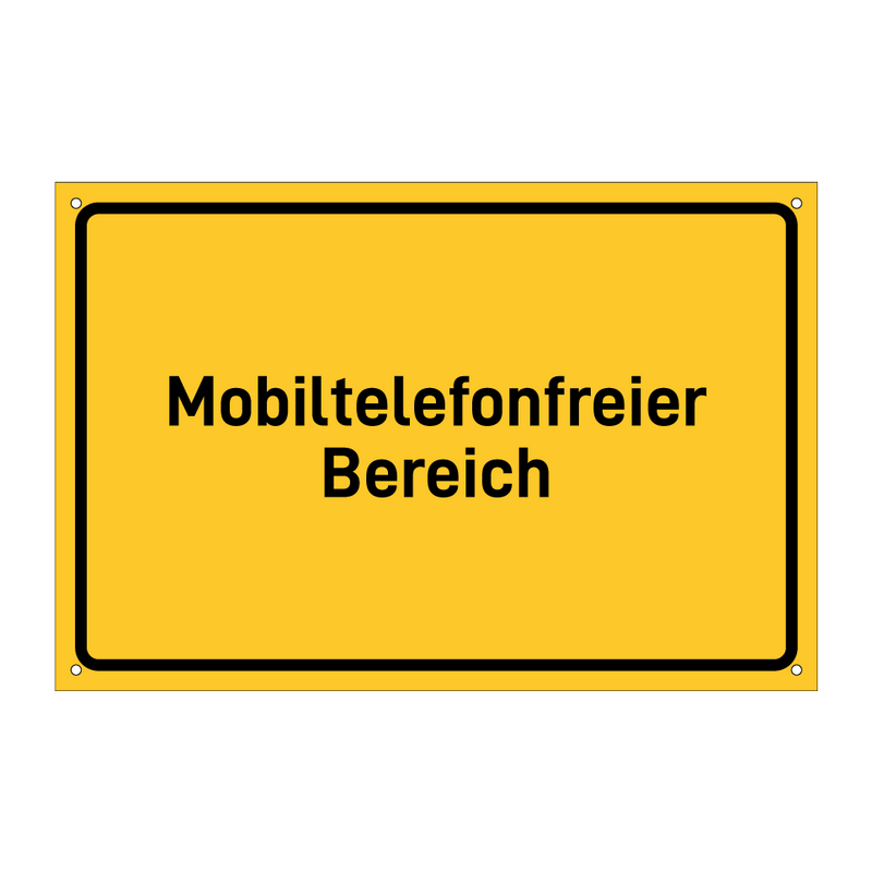 Mobiltelefonfreier Bereich