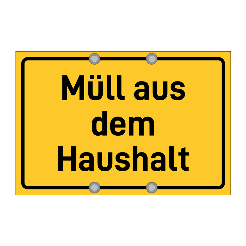 Müll aus dem Haushalt
