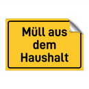 Müll aus dem Haushalt
