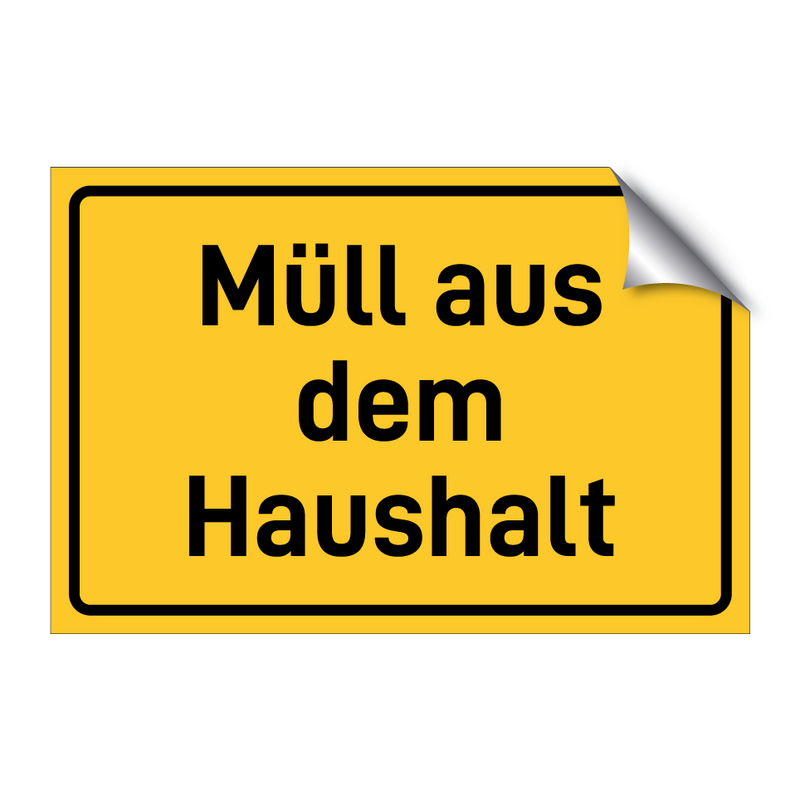 Müll aus dem Haushalt
