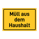 Müll aus dem Haushalt