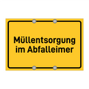 Müllentsorgung im Abfalleimer