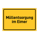 Müllentsorgung im Eimer
