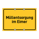 Müllentsorgung im Eimer