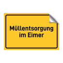 Müllentsorgung im Eimer