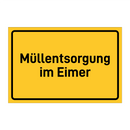 Müllentsorgung im Eimer