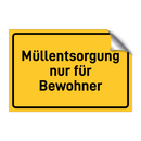 Müllentsorgung nur für Bewohner