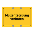 Müllentsorgung verboten