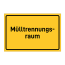 Mülltrennungs- raum