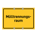 Mülltrennungs- raum