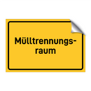 Mülltrennungs- raum