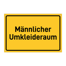 Männlicher Umkleideraum