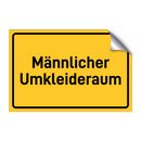 Männlicher Umkleideraum