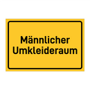 Männlicher Umkleideraum