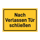 Nach Verlassen Tür schließen