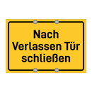 Nach Verlassen Tür schließen