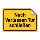 Nach Verlassen Tür schließen